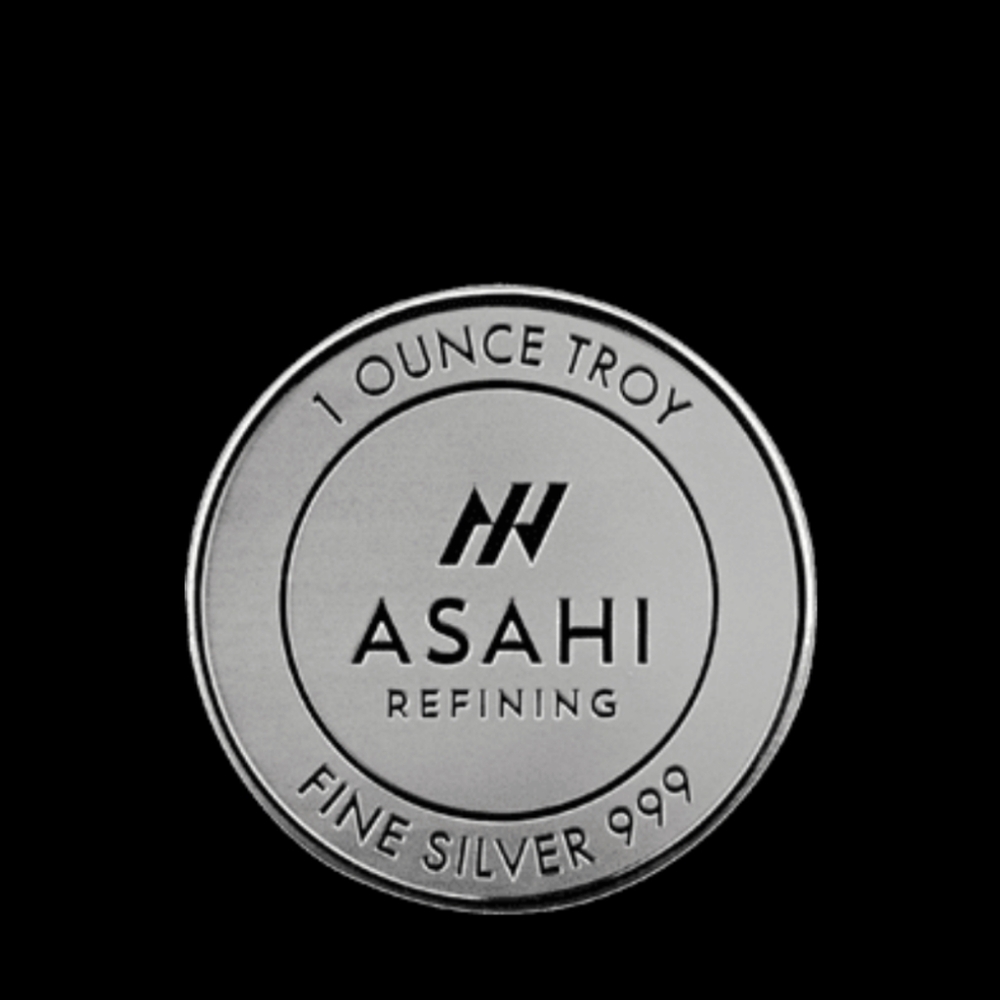 1 oz Asahi Coin Silver Round 999 Fine
